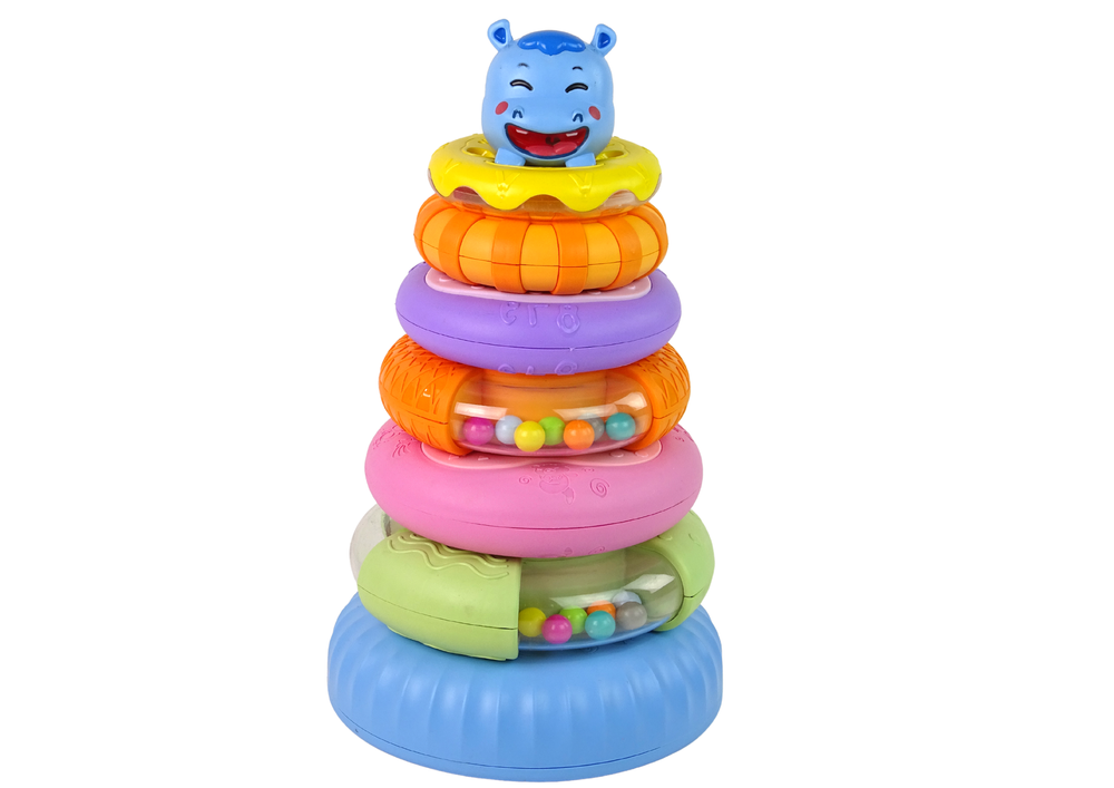 LEAN Toys Lernpyramide Farbige Ränder – Produktabbildung 2