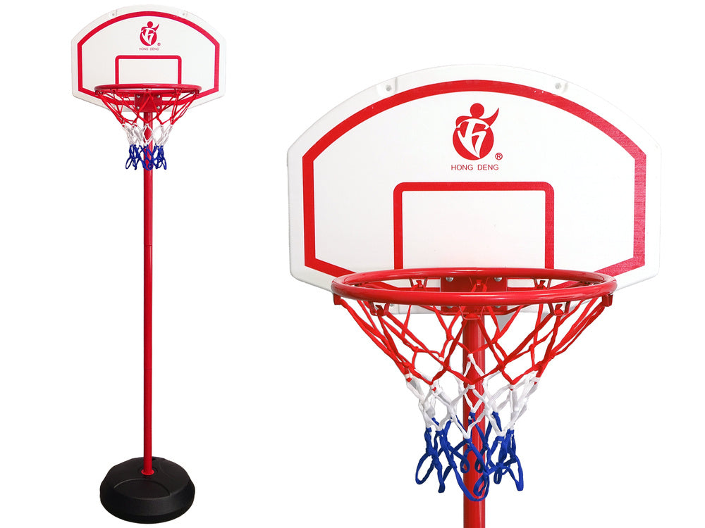 LEAN Toys Verstellbarer Basketballkorb für Kinder im Garten, Ballkorb