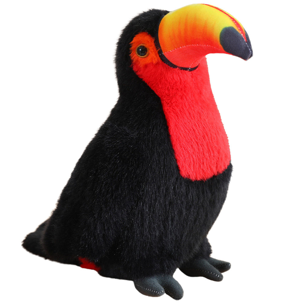 LEAN Toys Plüschvogel Tukan Plüsch Maskottchen Kuscheltier Rot 30cm – Produktabbildung 3