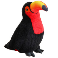 LEAN Toys Plüschvogel Tukan Plüsch Maskottchen Kuscheltier Rot 30cm – Produktabbildung 7