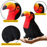 LEAN Toys Plüschvogel Tukan Plüsch Maskottchen Kuscheltier Rot 30cm – Produktabbildung 9