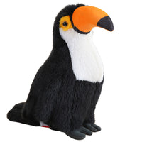 LEAN Toys Plüschvogel Tukan Plüsch Maskottchen Kuscheltier Weiß 35cm – Produktabbildung 2