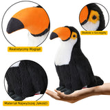 LEAN Toys Plüschvogel Tukan Plüsch Maskottchen Kuscheltier Weiß 35cm – Produktabbildung 7
