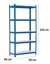 CLP Steckregal 90x40x220 – Produktabbildung 6