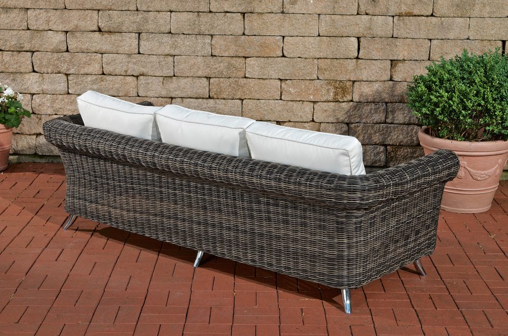 CLP 3er Sofa Vivari Cremeweiß – Produktabbildung 4
