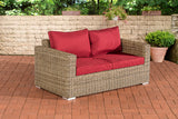 CLP 2er-Sofa Bilbao / Madeira Rubinrot – Produktabbildung 4
