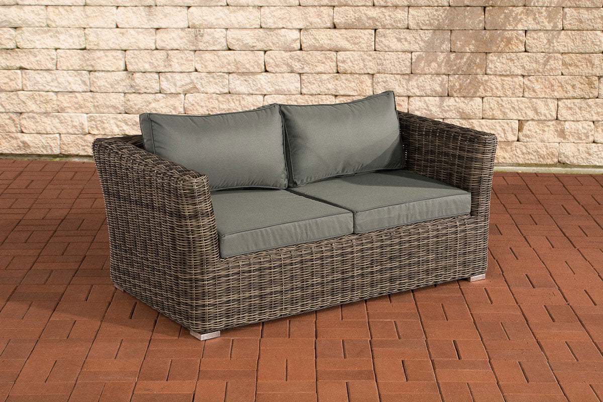 CLP 2er Sofa Mandal Eisengrau