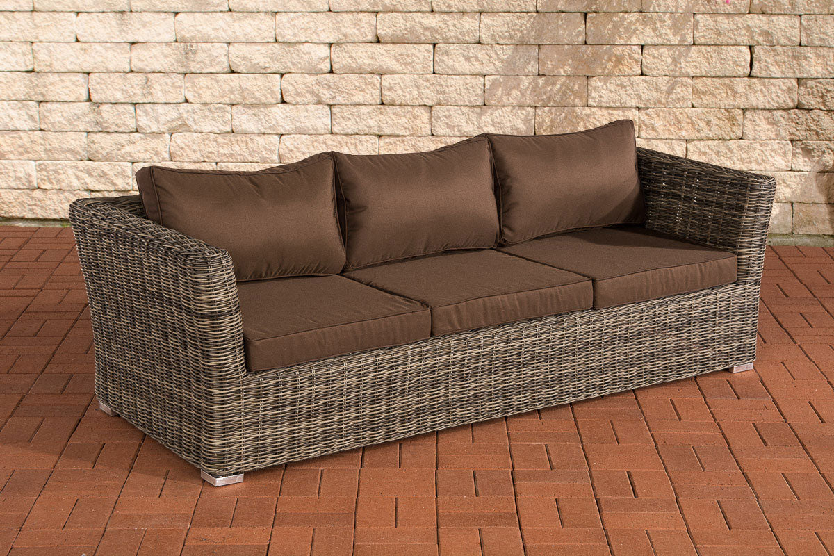 CLP 3er Sofa Mandal Terrabraun