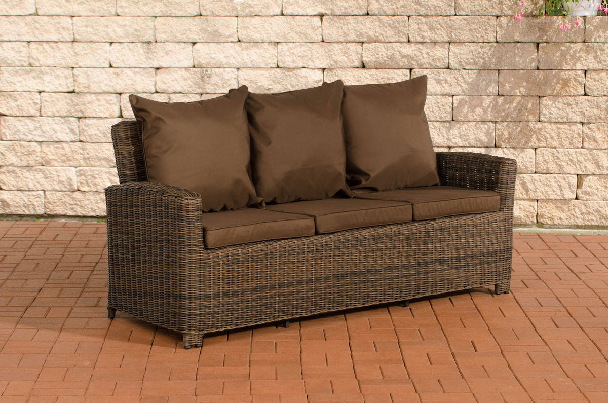CLP Sofa 3er Fisolo Terrabraun 5mm