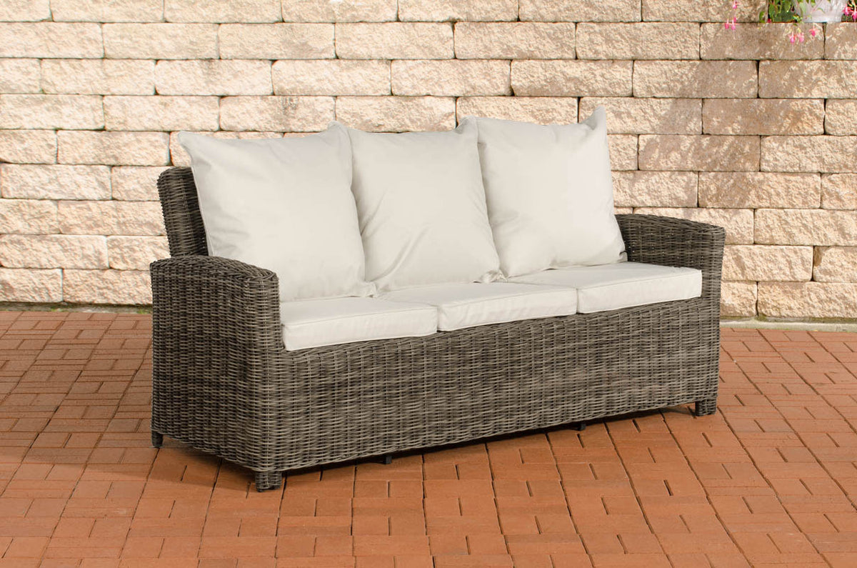 CLP Sofa 3er Fisolo Cremeweiss 5mm