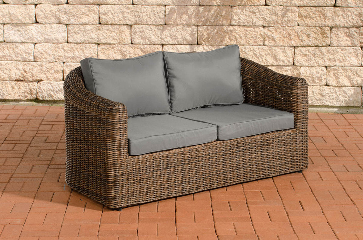 CLP 2er-Sofa Bergen Eisengrau 5mm