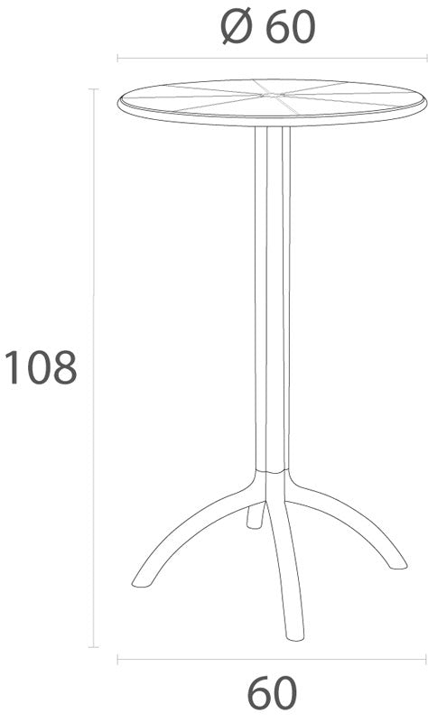 CLP Stehtisch Octopus – Produktabbildung 6