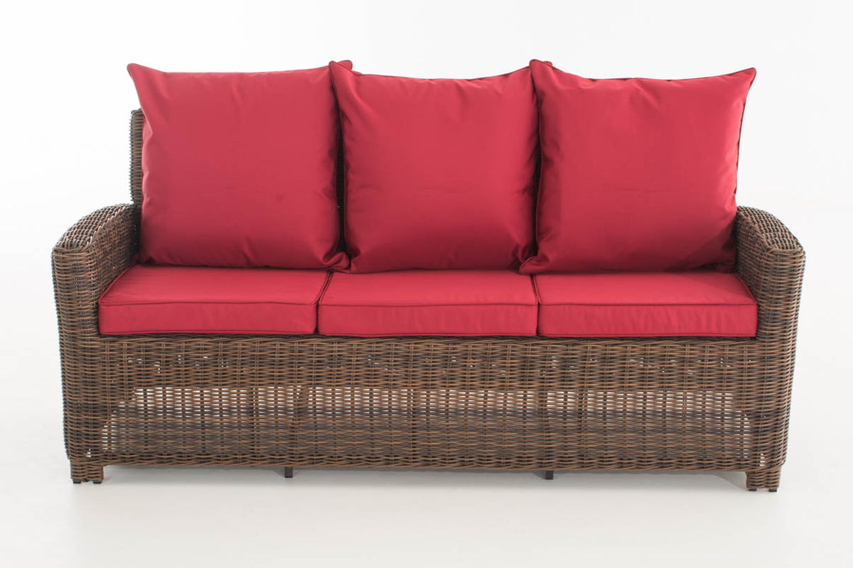 CLP Sofa 3er Fisolo Rubinrot 5mm – Produktabbildung 2