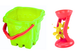 HEMAR Sandspielzeug-Set, Eimer, Burg, Mühle, 9-teilig – Produktabbildung 2