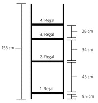 CLP Treppenregal Alma – Produktabbildung 9