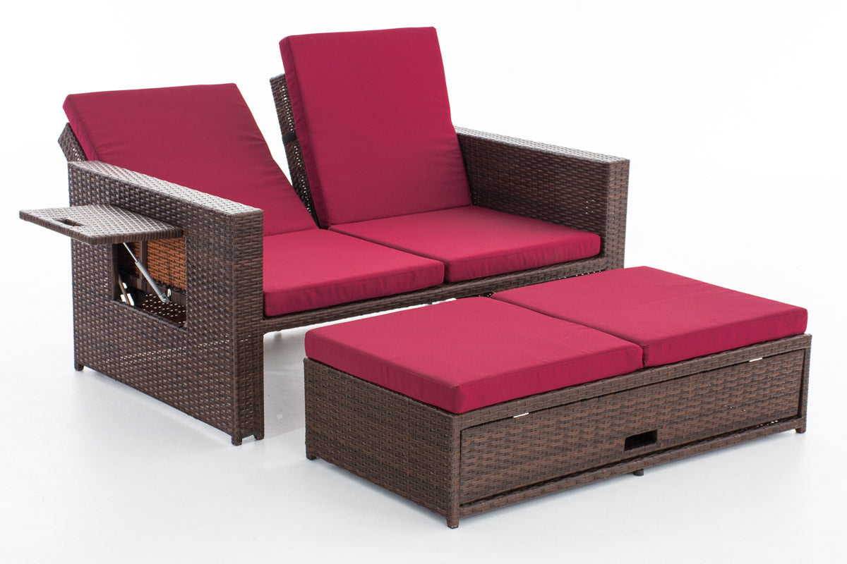 CLP Sofa Ancona Rubinrot – Produktabbildung 3