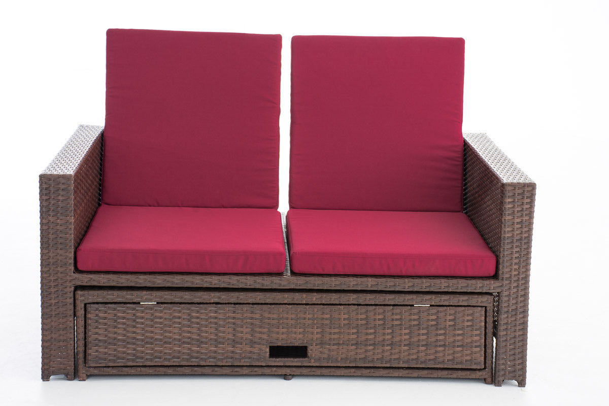 CLP Sofa Ancona Rubinrot – Produktabbildung 4
