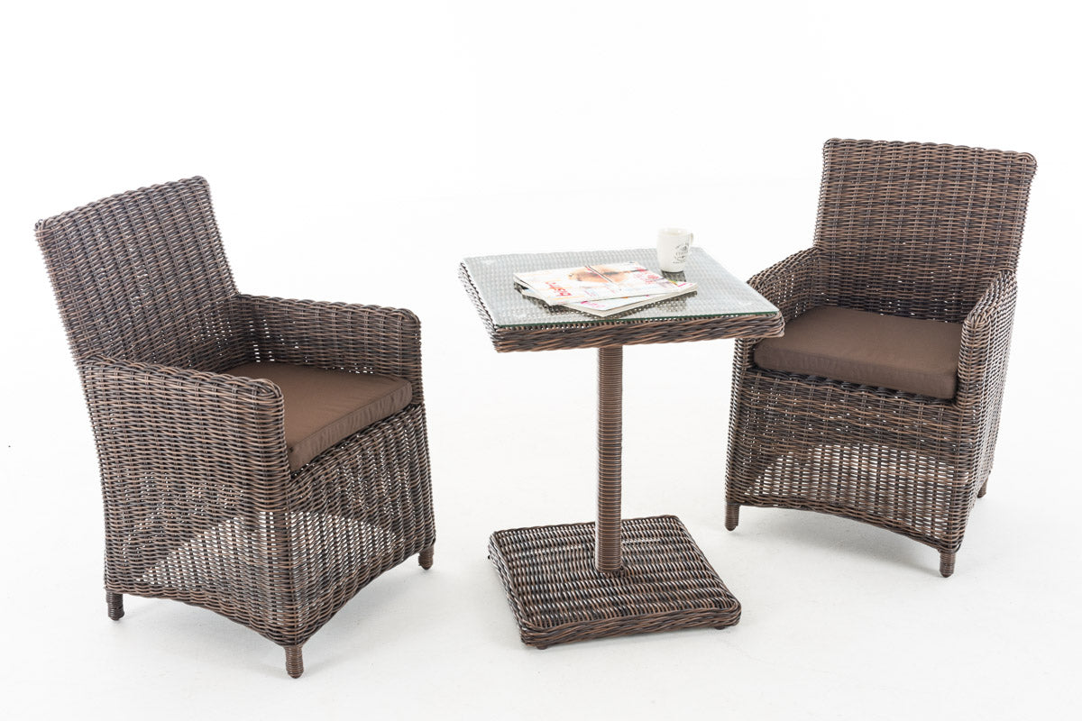 CLP Sitzgruppe Palermo 5mm Terrabraun – Produktabbildung 2