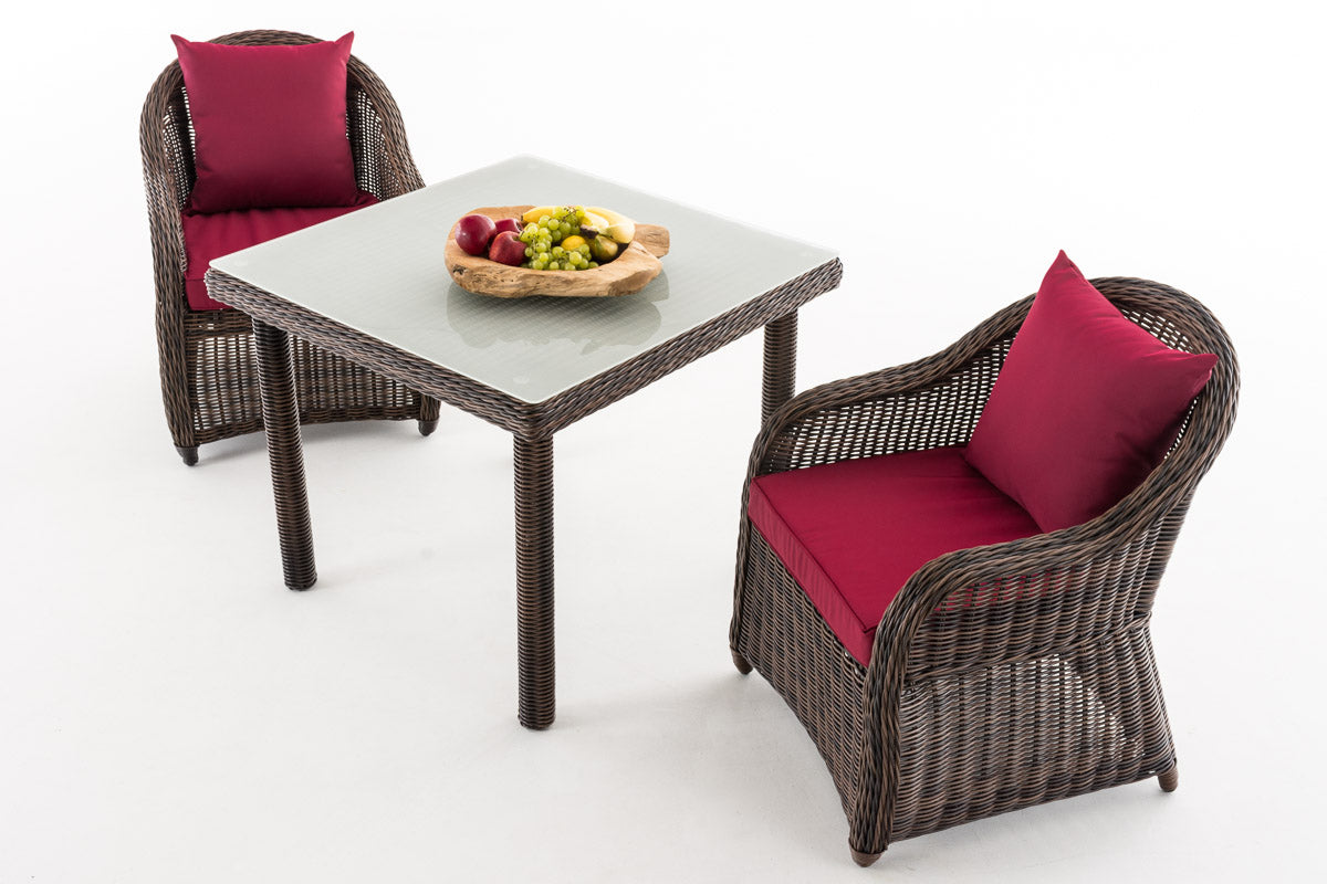 CLP Sitzgruppe San Juan M100 Rubinrot – Produktabbildung 2