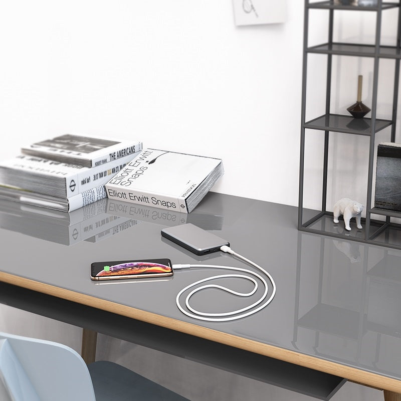 Borofone Silikon - Anschluss- Kabel USB für Lightning 1 m (weiß) – Produktabbildung 2