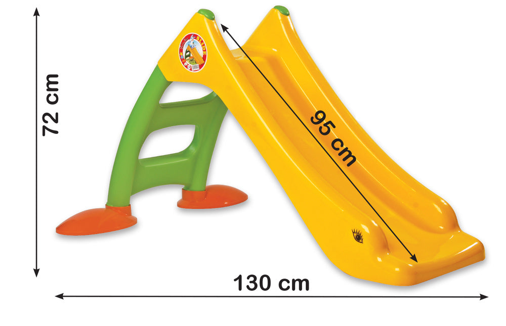 Dorex Gartenrutsche für Kinder, 3-stufige Leiter, gelb, 130 cm, 424 – Produktabbildung 2