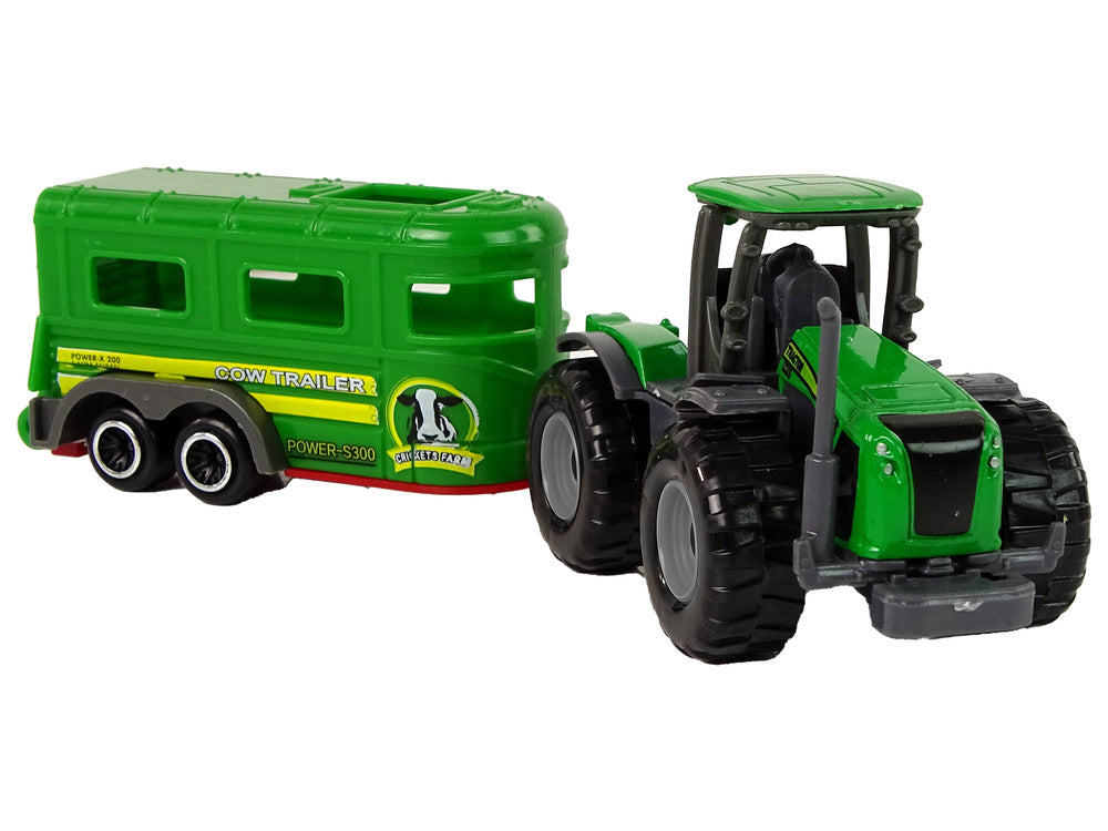 LEAN Toys Traktor mit Anhänger grün – Produktabbildung 3
