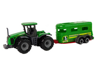 LEAN Toys Traktor mit Anhänger grün – Produktabbildung 2