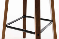 Barhocker Luca Stoff walnuss