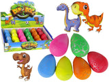 LEAN TOYS Hatching Magic Dinosaur Egg Growing 6 cm Farben