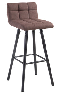 CLP Barhocker Lincoln V2 Stoff Schwarz