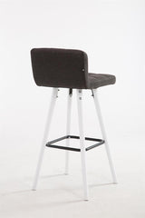 Barhocker Lincoln V2 Stoff Weiß