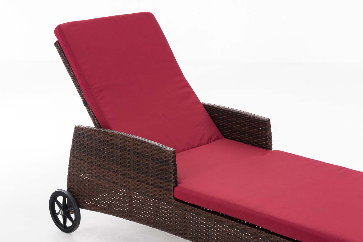CLP Sonnenliege Turin Rubinrot – Produktabbildung 2