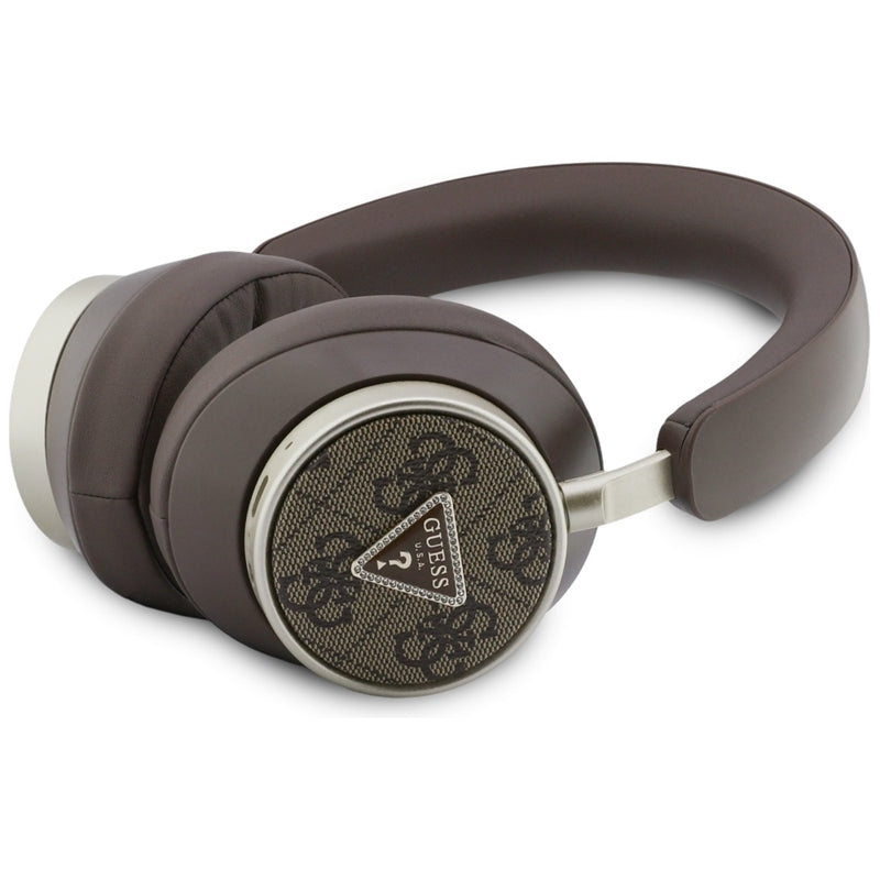 Guess 4G Triangle Logo - kabellose Bluetooth V5.4 ENC Kopfhörer přes uši (braun) – Produktabbildung 2