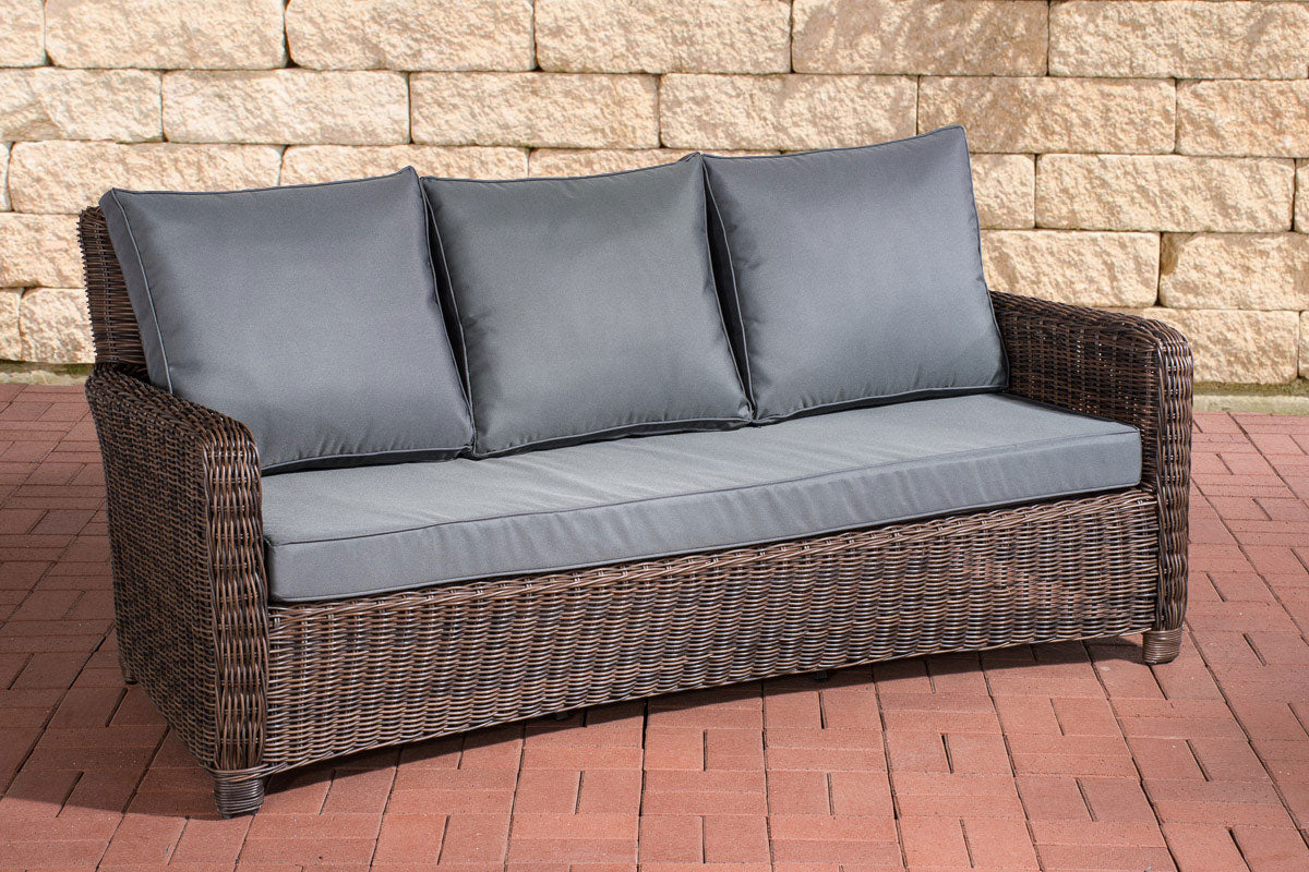 CLP 3er Sofa San Fernando Eisengrau