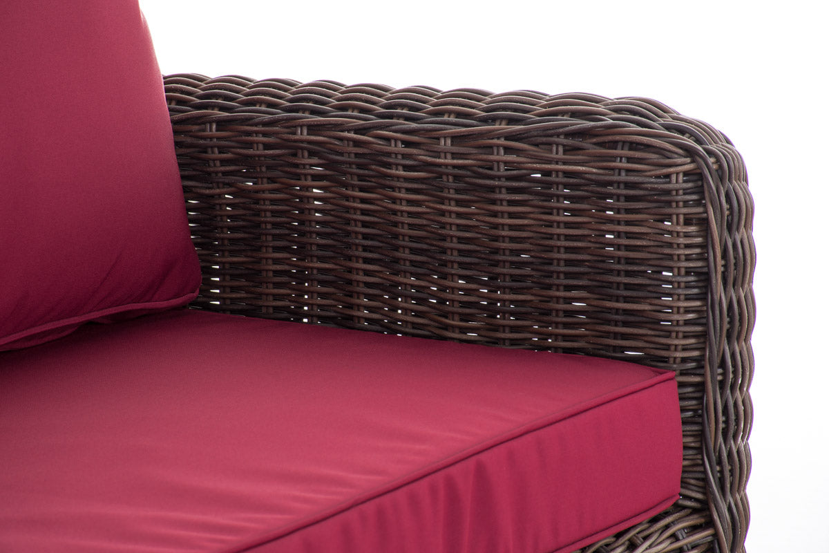 CLP 3er Sofa San Fernando Rubinrot – Produktabbildung 5