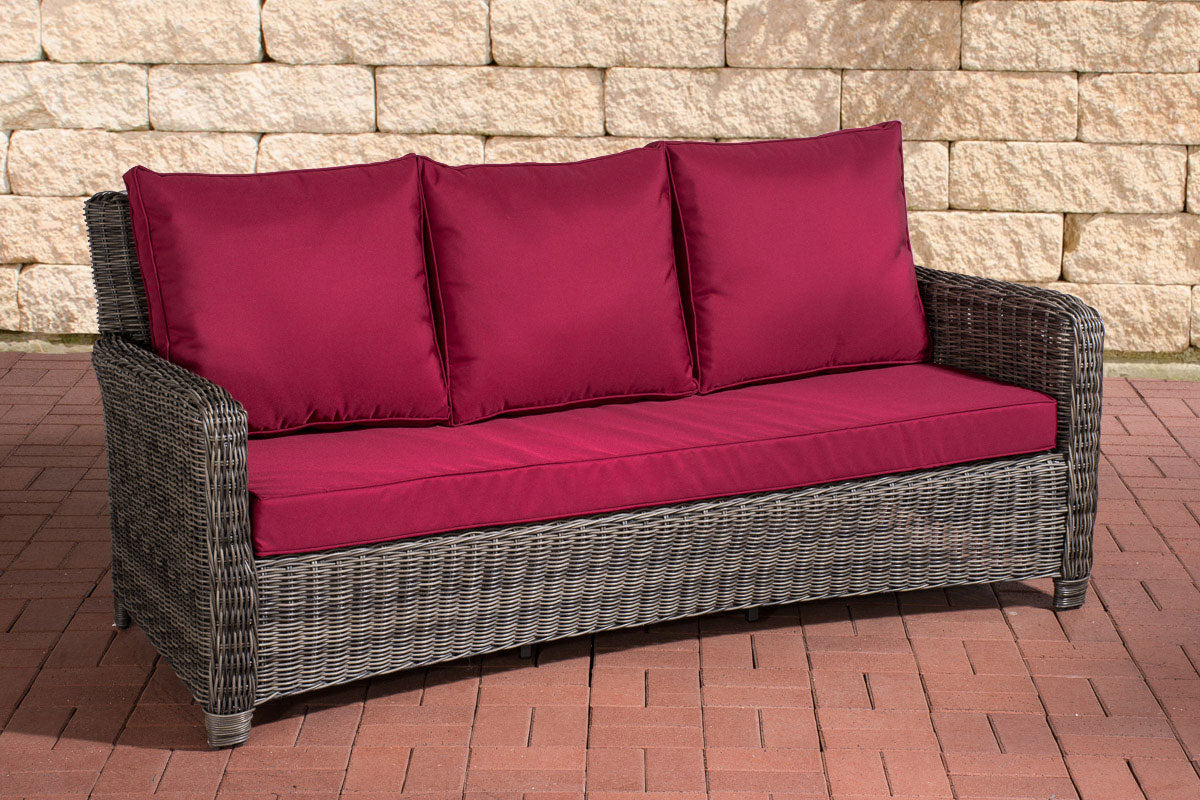 CLP 3er Sofa San Fernando Rubinrot – Produktabbildung 8