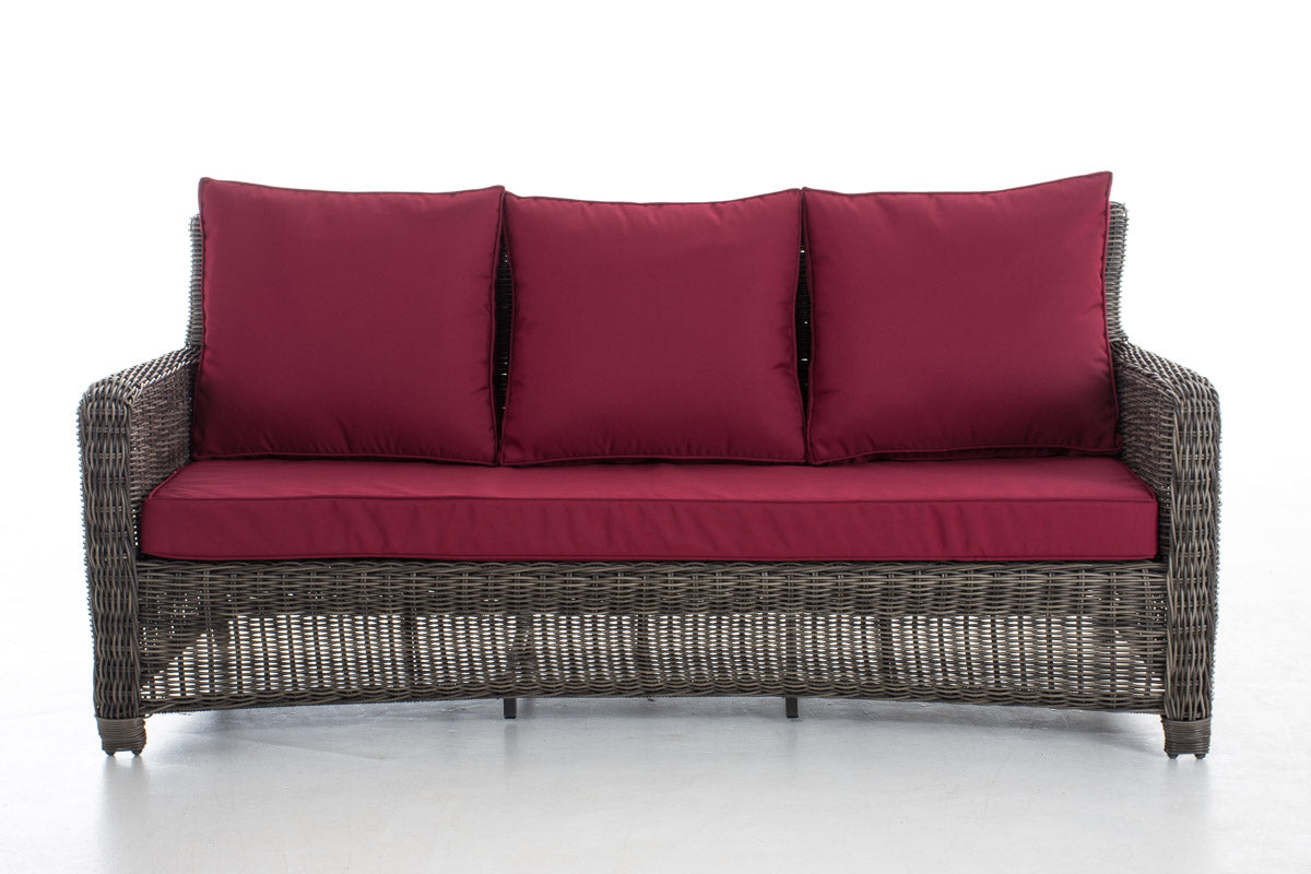 CLP 3er Sofa San Fernando Rubinrot – Produktabbildung 9