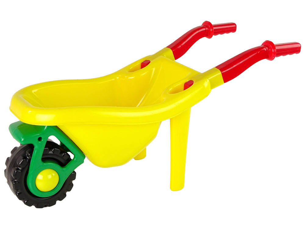 HEMAR Große bunte Garten-Schubkarre Gelb – Produktabbildung 2