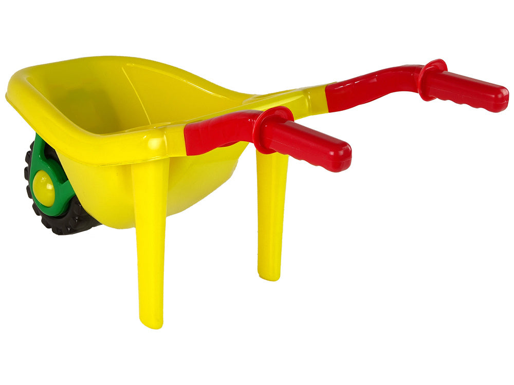 HEMAR Große bunte Garten-Schubkarre Gelb