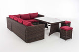 CLP Sitzgruppe Siena 5mm Rubinrot – Produktabbildung 3