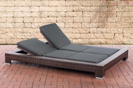 CLP Sonnenliege Sunshine Flachrattan Anthrazit