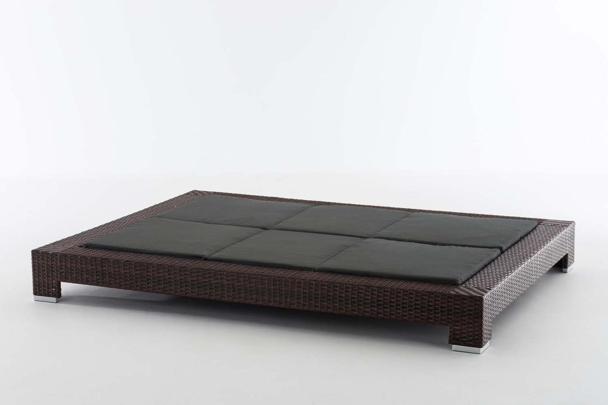 CLP Sonnenliege Sunshine Flachrattan Anthrazit – Produktabbildung 3