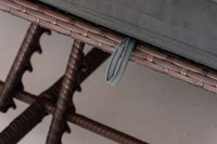 CLP Sonnenliege Sunshine Flachrattan Anthrazit – Produktabbildung 5