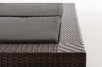 CLP Sonnenliege Sunshine Flachrattan Anthrazit – Produktabbildung 7