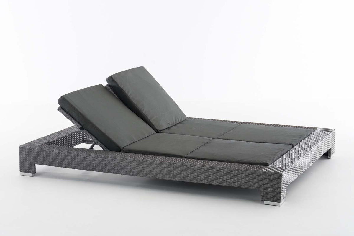 CLP Sonnenliege Sunshine Flachrattan Anthrazit – Produktabbildung 10