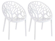 2er SET Stapelstuhl CRYSTAL