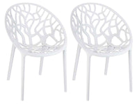 2er SET Stapelstuhl CRYSTAL