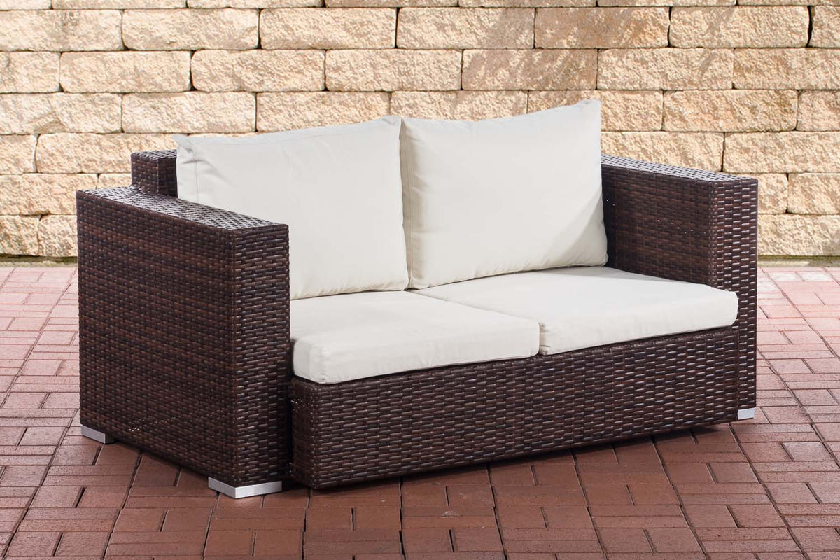 CLP 2er Sofa Provence / Sunset Cremeweiß