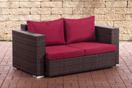 CLP 2er Sofa Provence / Sunset Rubinrot