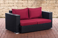 CLP 2er Sofa Provence / Sunset Rubinrot – Produktabbildung 8